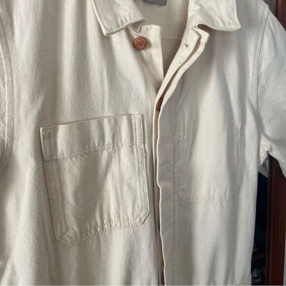 EVERLANE 🤍 Short Sleeve Coveralls (Off-white) Size 0 - Picture 5 of 6